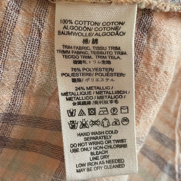 Free People Cutie Plaid Batwing Dolman Sleeve Button Down, Size S - Picture 7 of 7